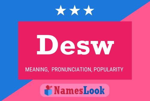 Desw Name Poster