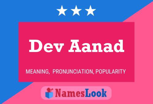 Dev Aanad Name Poster