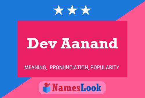 Dev Aanand Name Poster