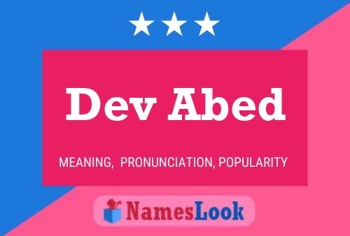 Dev Abed Name Poster