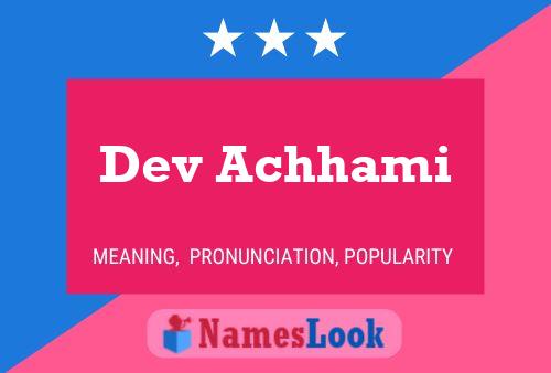 Dev Achhami Name Poster