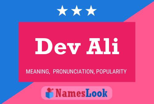 Dev Ali Name Poster