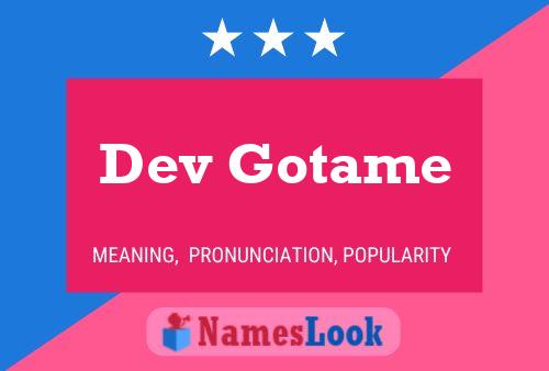 Dev Gotame Name Poster