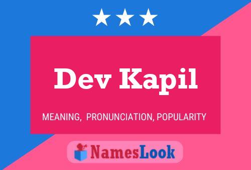 Dev Kapil Name Poster