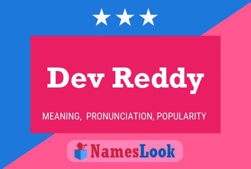 Dev Reddy Name Poster