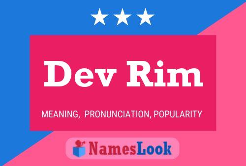 Dev Rim Name Poster