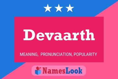 Devaarth Name Poster