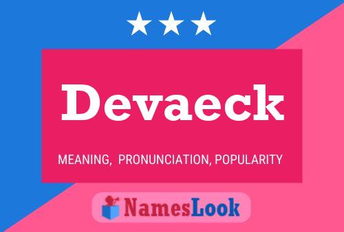 Devaeck Name Poster