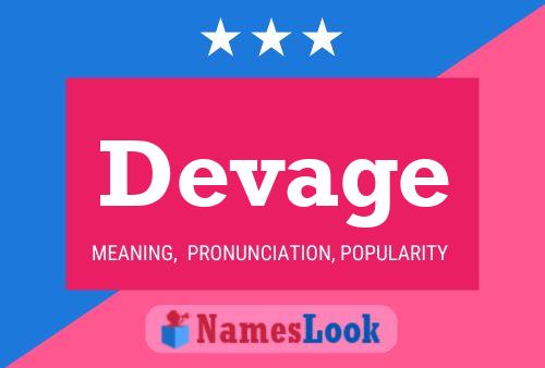 Devage Name Poster