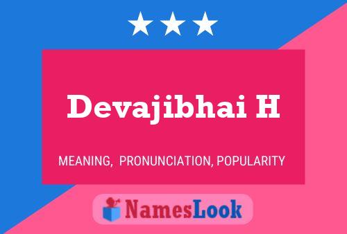 Devajibhai H Name Poster