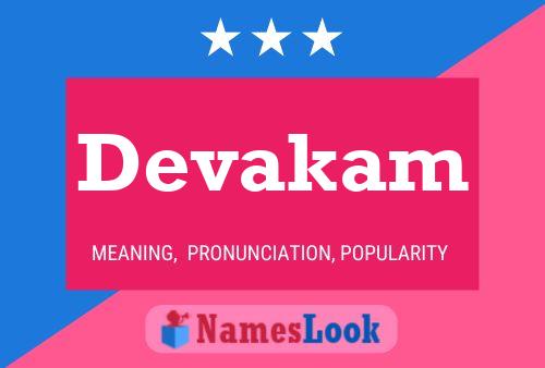 Devakam Name Poster