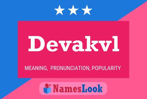 Devakvl Name Poster