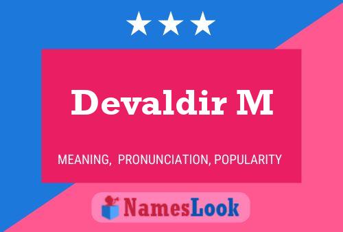 Devaldir M Name Poster