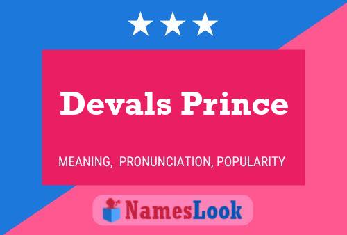 Devals Prince Name Poster