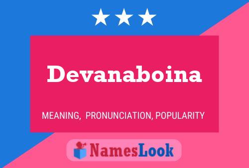 Devanaboina Name Poster