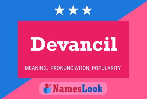 Devancil Name Poster