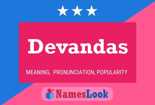 Devandas Name Poster