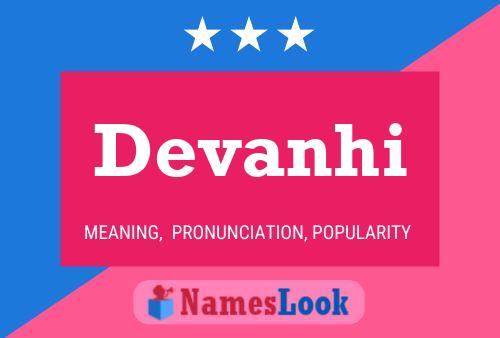 Devanhi Name Poster