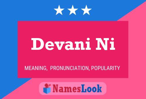 Devani Ni Name Poster