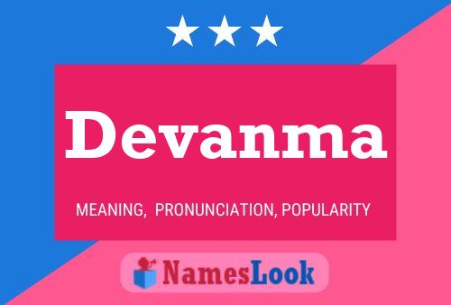 Devanma Name Poster