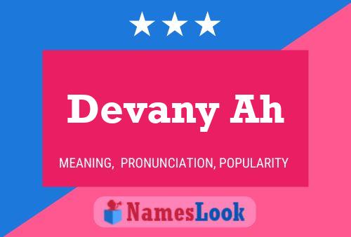 Devany Ah Name Poster