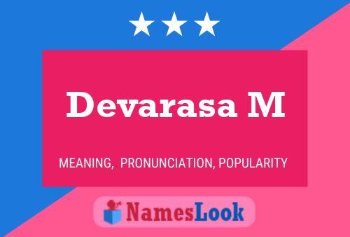 Devarasa M Name Poster