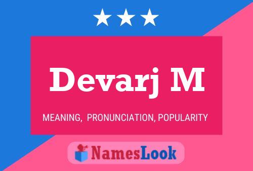 Devarj M Name Poster