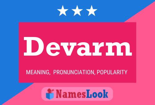 Devarm Name Poster