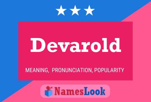 Devarold Name Poster