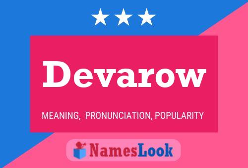 Devarow Name Poster