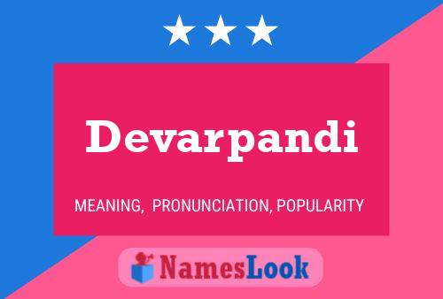 Devarpandi Name Poster