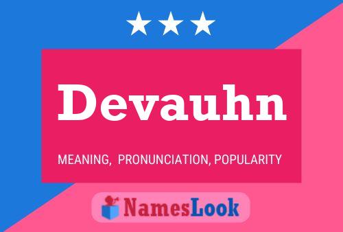 Devauhn Name Poster