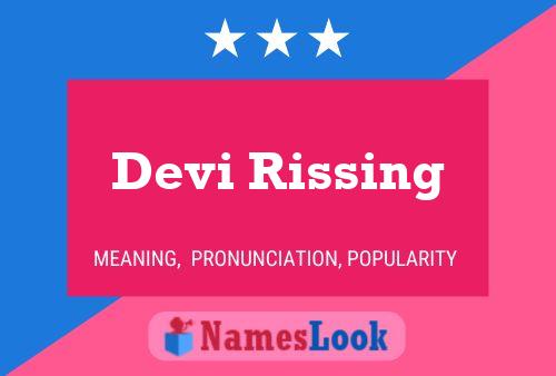 Devi Rissing Name Poster