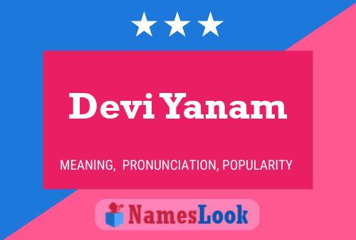 Devi Yanam Name Poster