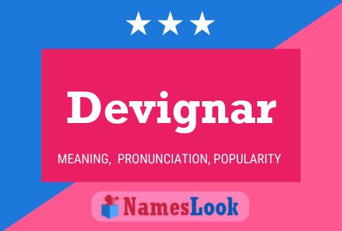 Devignar Name Poster