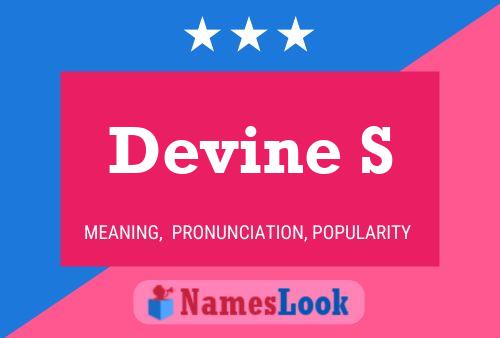 Devine S Name Poster