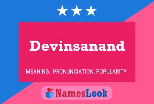 Devinsanand Name Poster