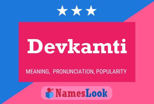 Devkamti Name Poster