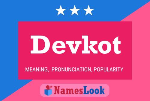 Devkot Name Poster