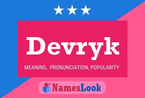 Devryk Name Poster