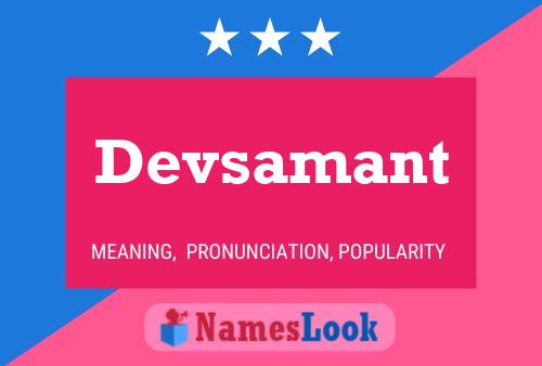 Devsamant Name Poster