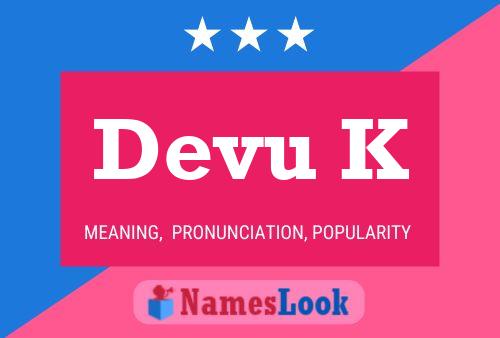 Devu K Name Poster