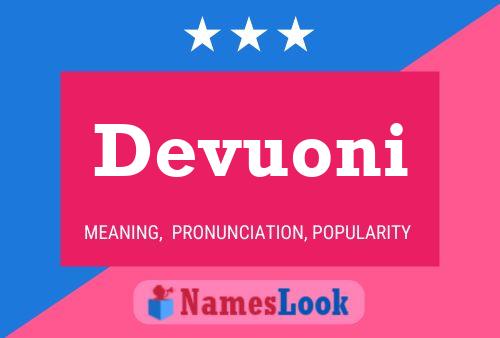 Devuoni Name Poster