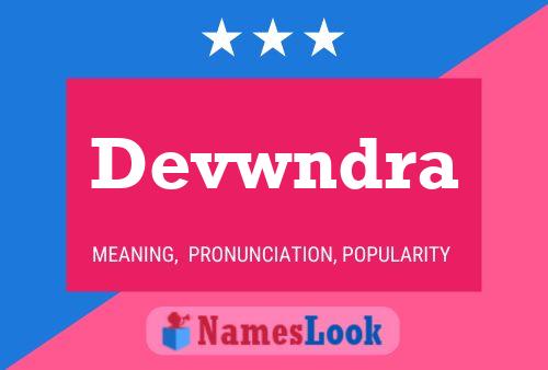 Devwndra Name Poster