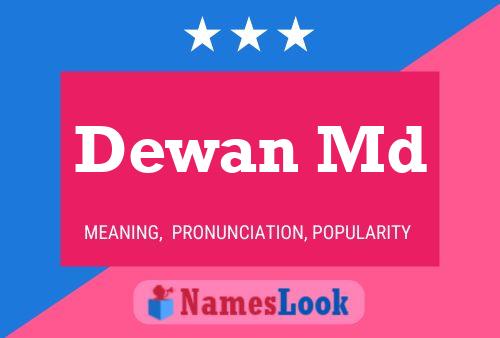 Dewan Md Name Poster