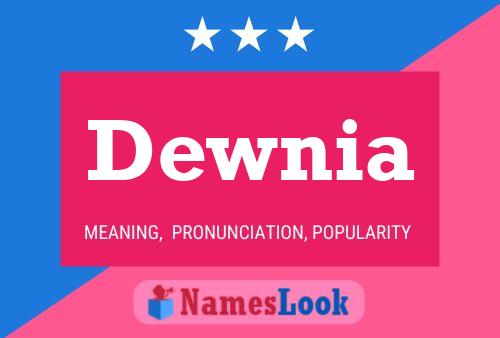 Dewnia Name Poster