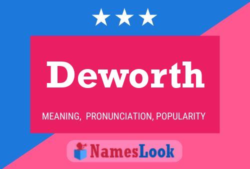 Deworth Name Poster