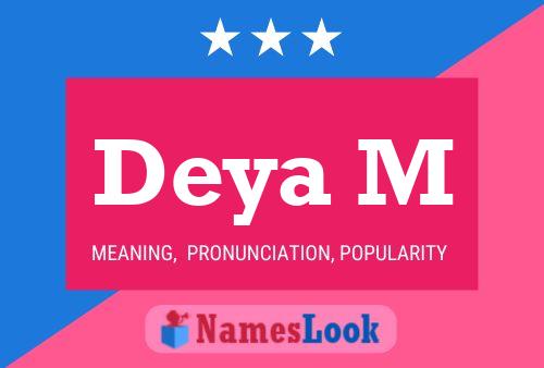 Deya M Name Poster