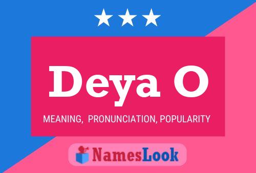 Deya O Name Poster