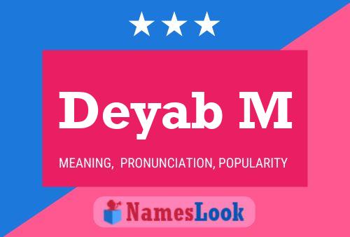 Deyab M Name Poster